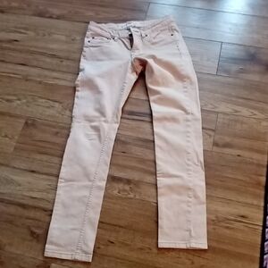 Elegant Cream Straight Leg Jeans for Women